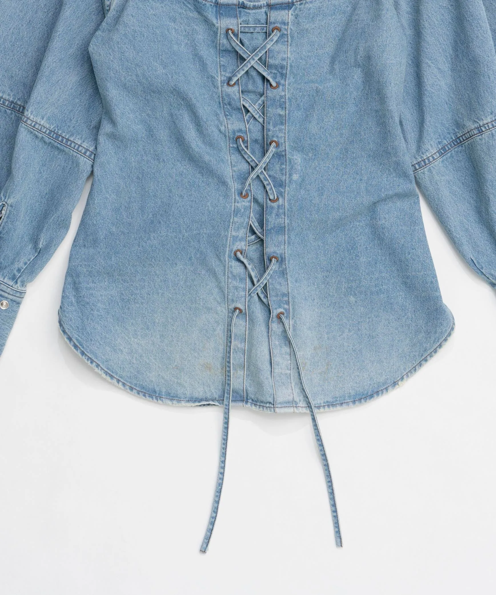 【25SPRING PRE-ORDER】Waist Sharp Denim Shirt