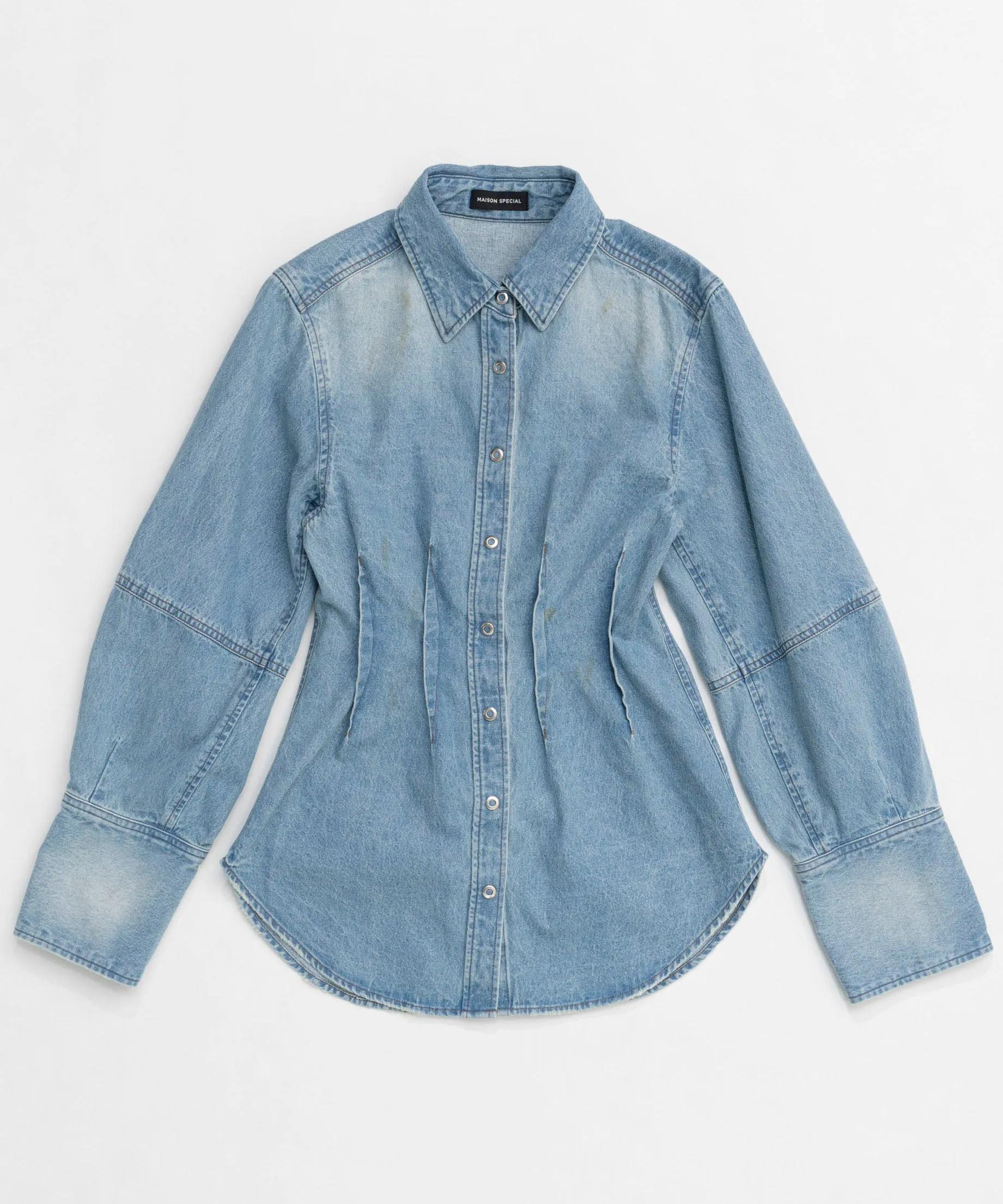 【25SPRING PRE-ORDER】Waist Sharp Denim Shirt