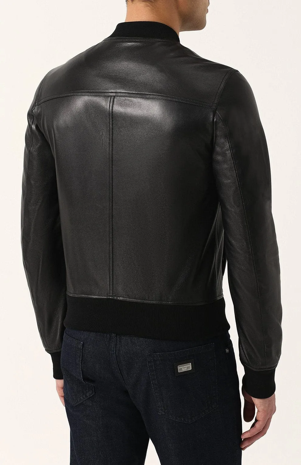 Bomber Jacket In Lambskin Leather