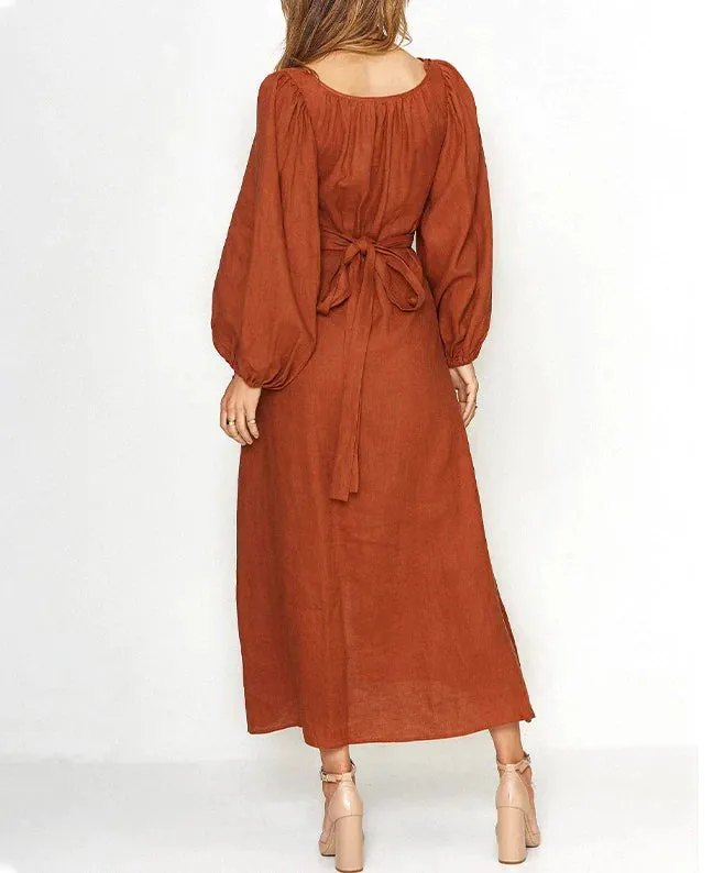 Buttons Multi-wear Wrap Dress