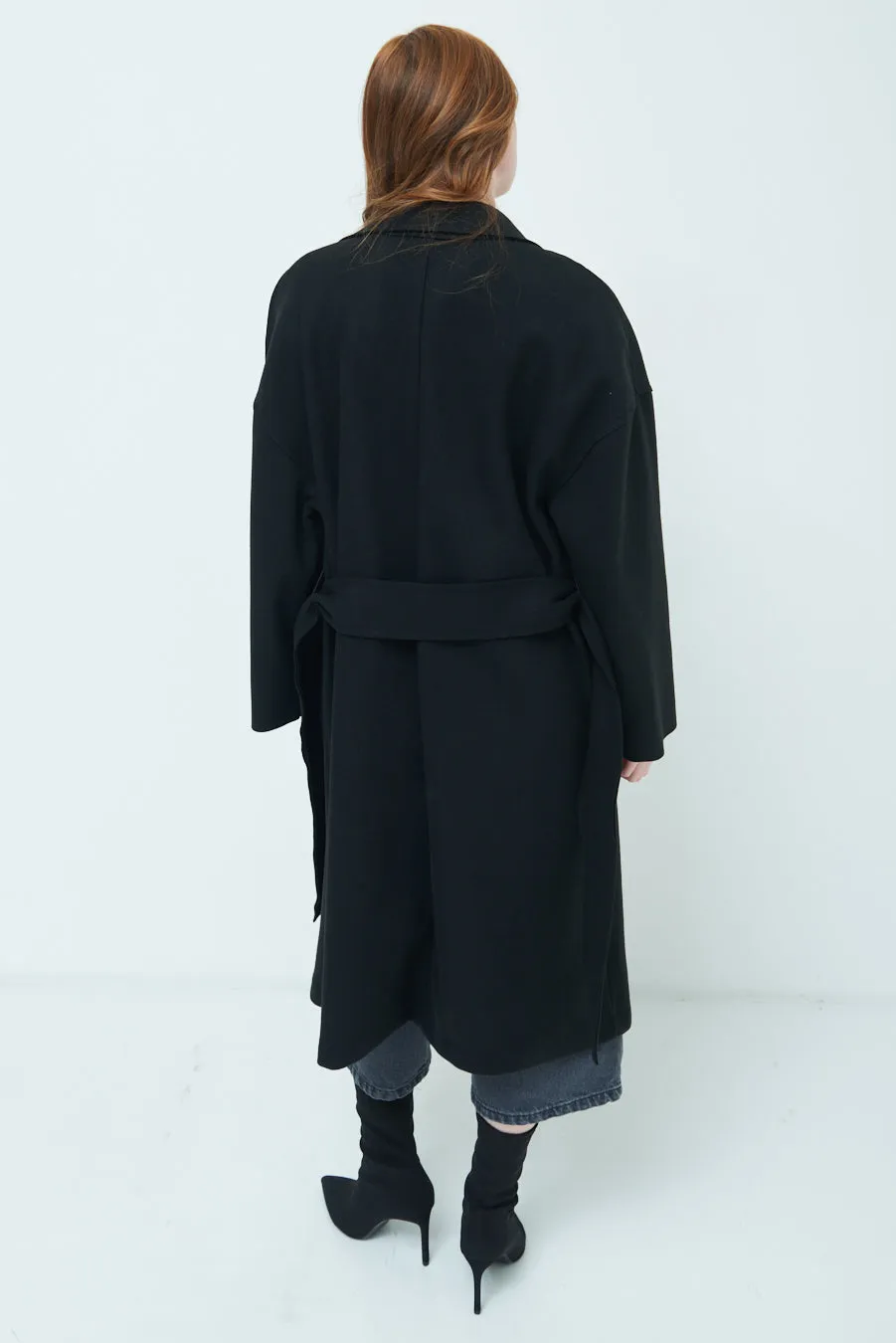 Carmen | Oversized long coat with wide lapels