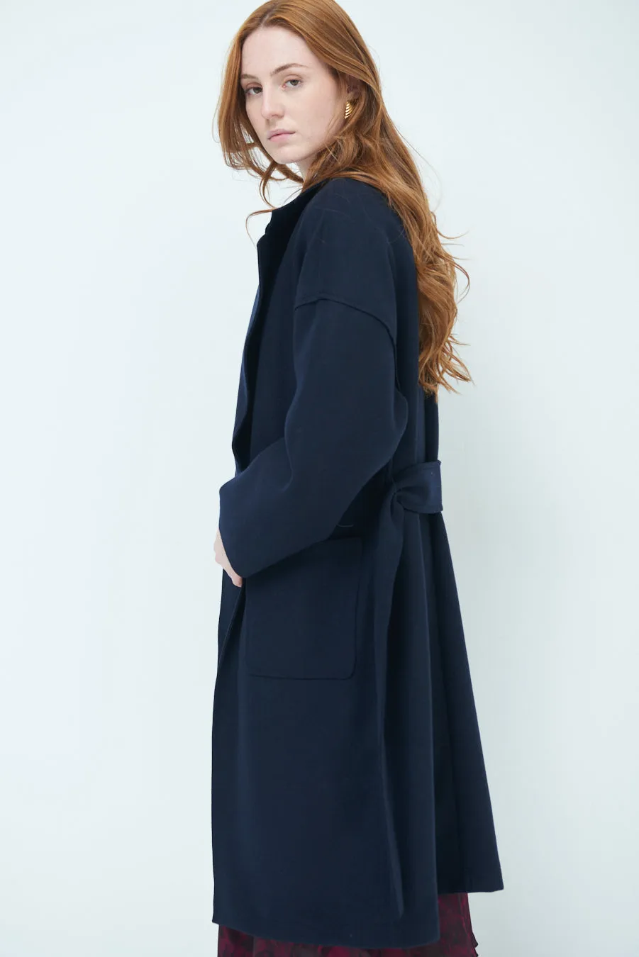 Carmen | Oversized long coat with wide lapels