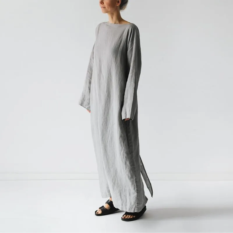 Casual one-neck long-sleeved belt Tunic