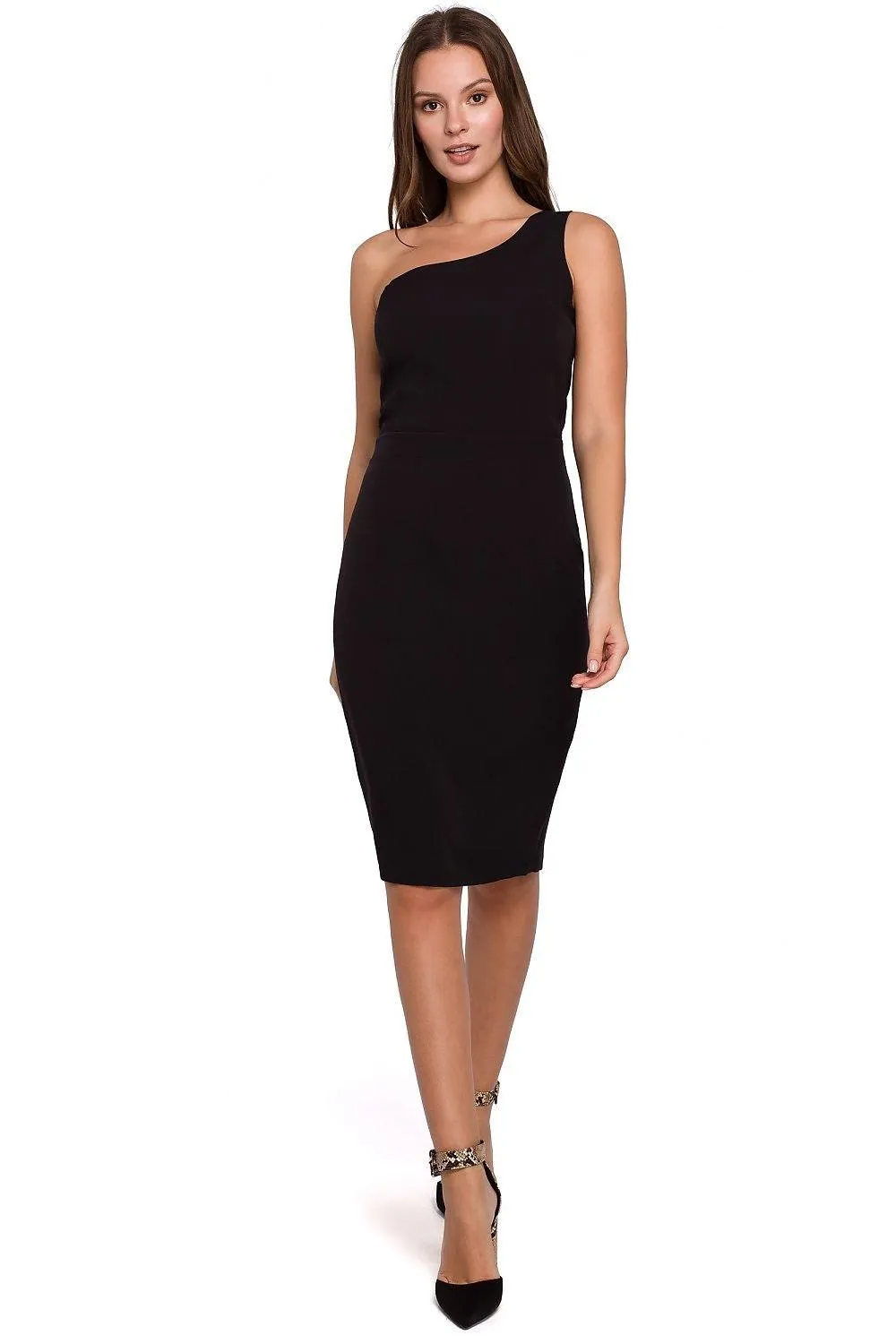 Chic One-Shoulder Pencil Dress for Timeless Elegance