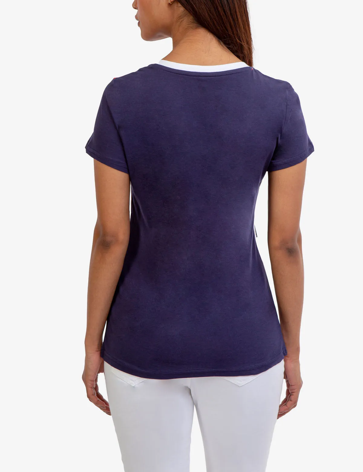 COLORBLOCK V-NECK T-SHIRT