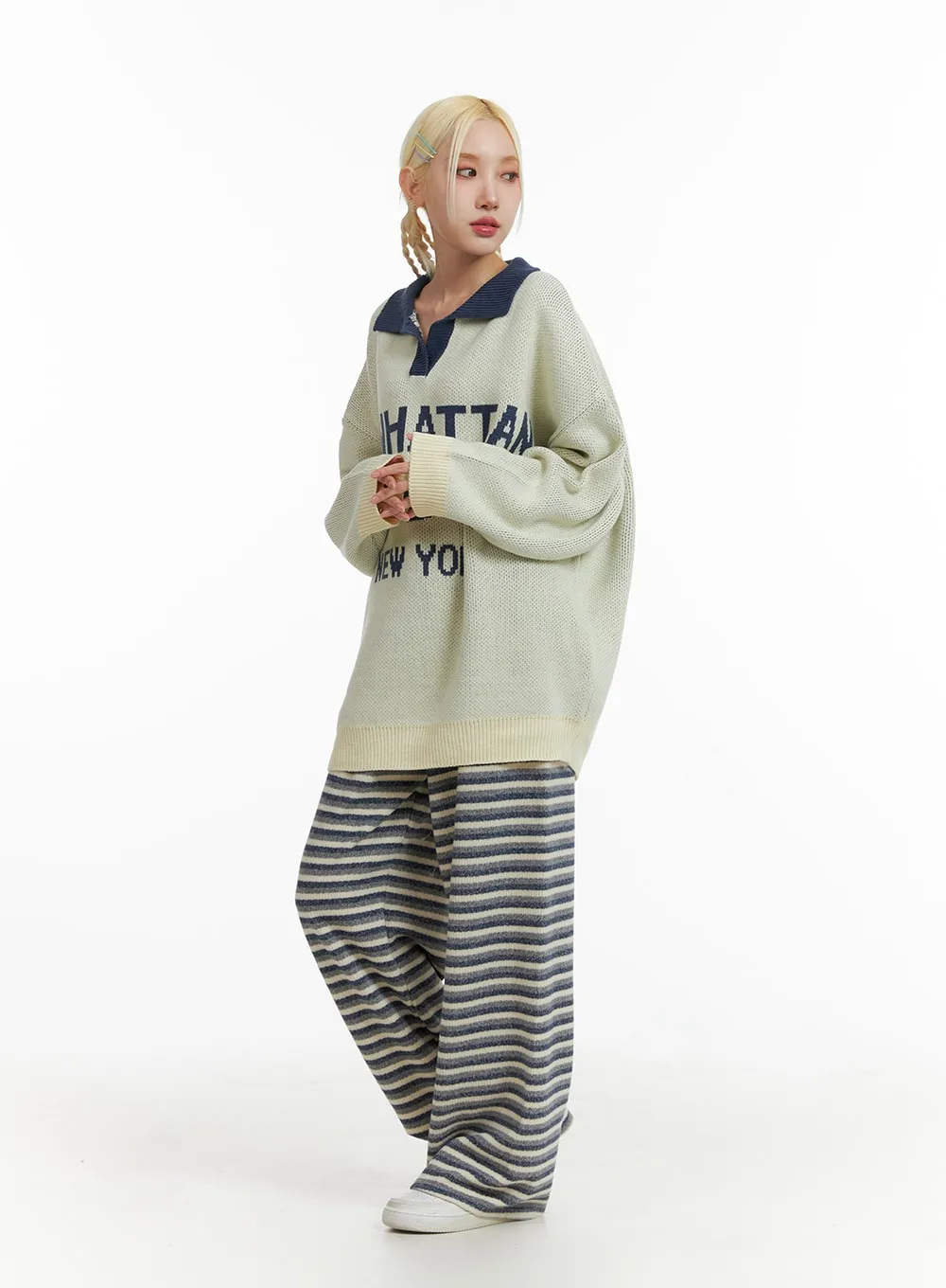 Cozy Striped Pants IF408