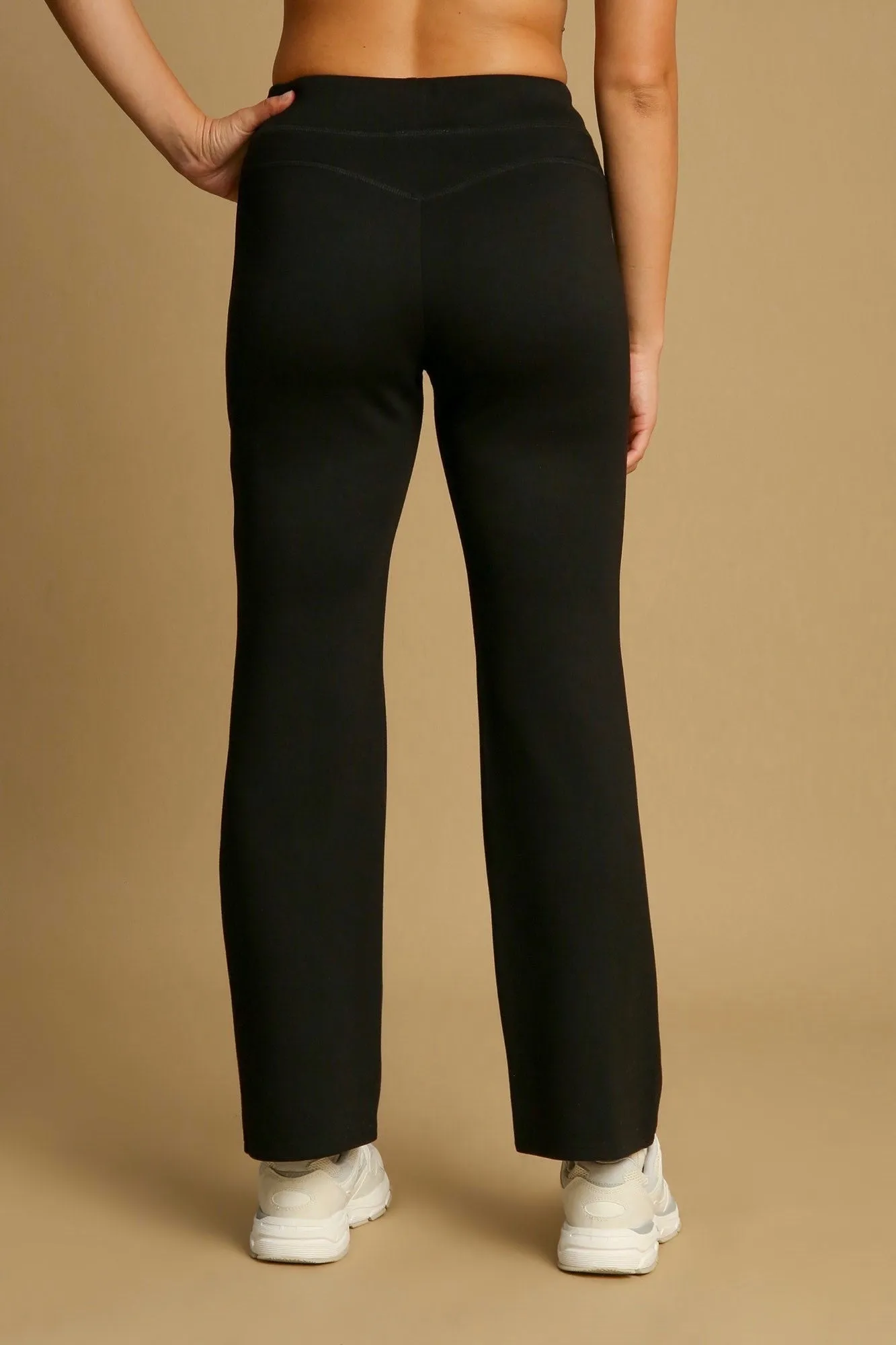 Cozy Up Black Scuba Pants