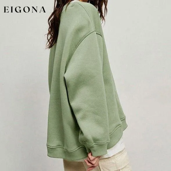 Feminine Round neck polar fleece casual fashiononable loose sweatshirt