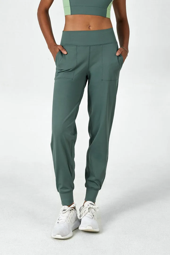 FlexEase™ High-Rise Cozy Jogger-Lt Teal