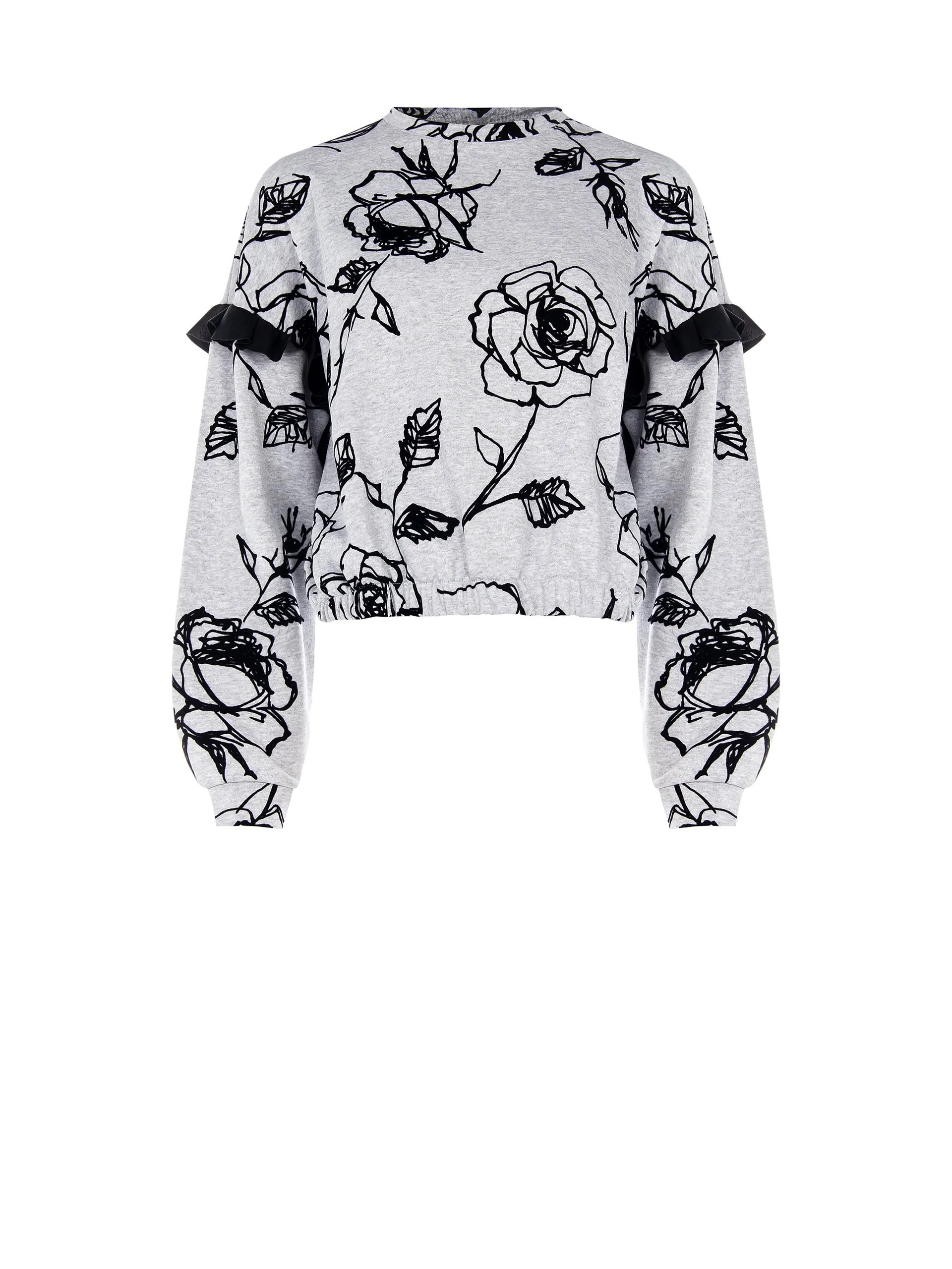 Flower Print Sweater