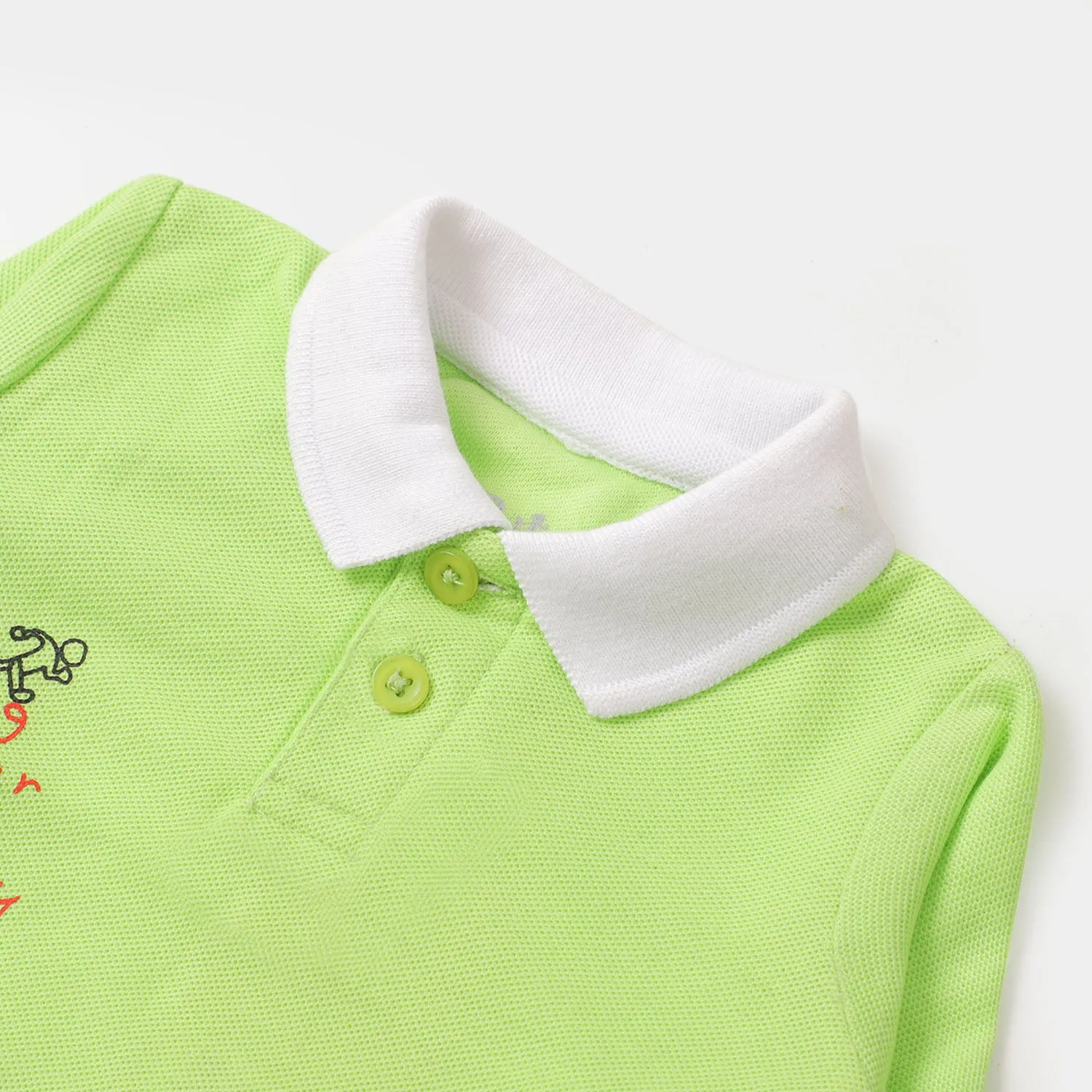 Infant Boys Polo F/S Getting Better - Sharp Green