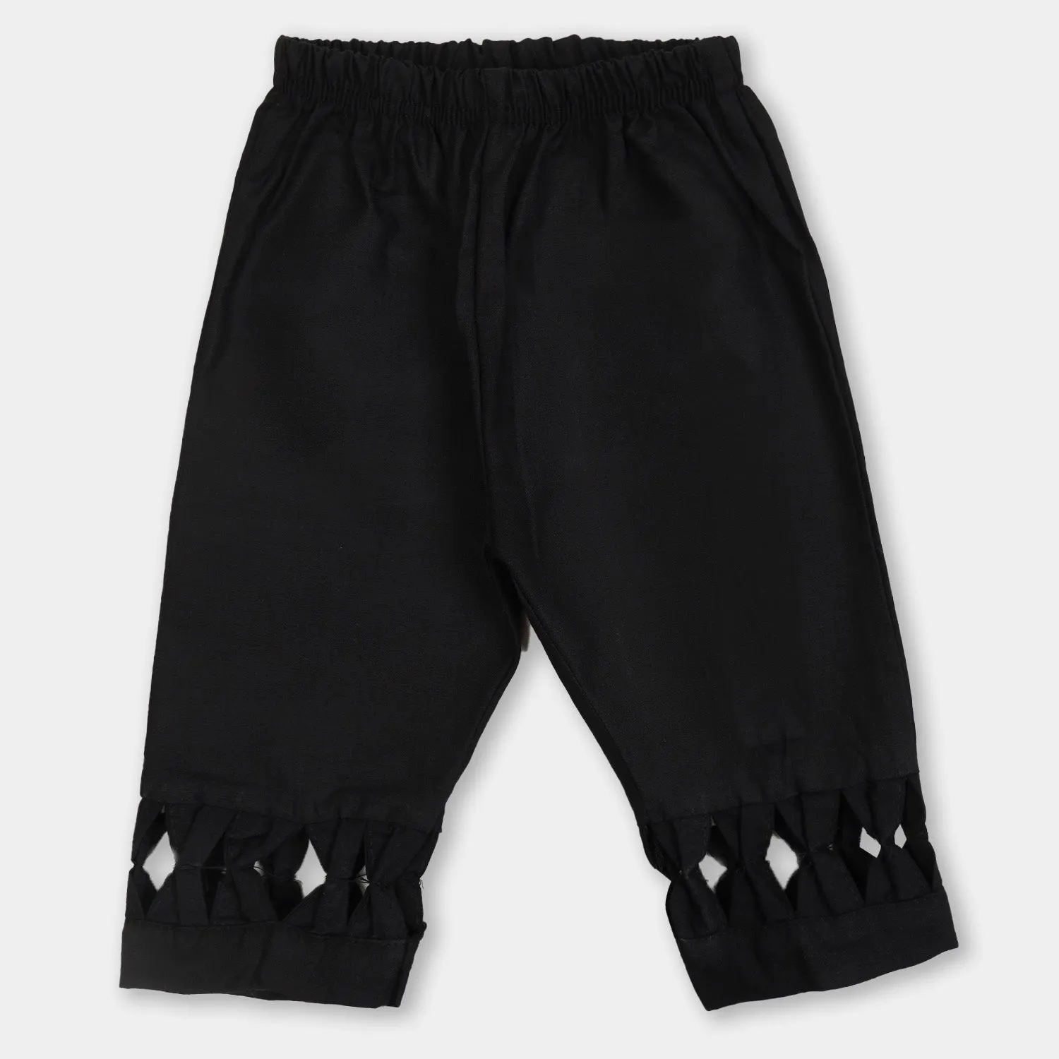 Infant Girls Bow Pant - BLACK