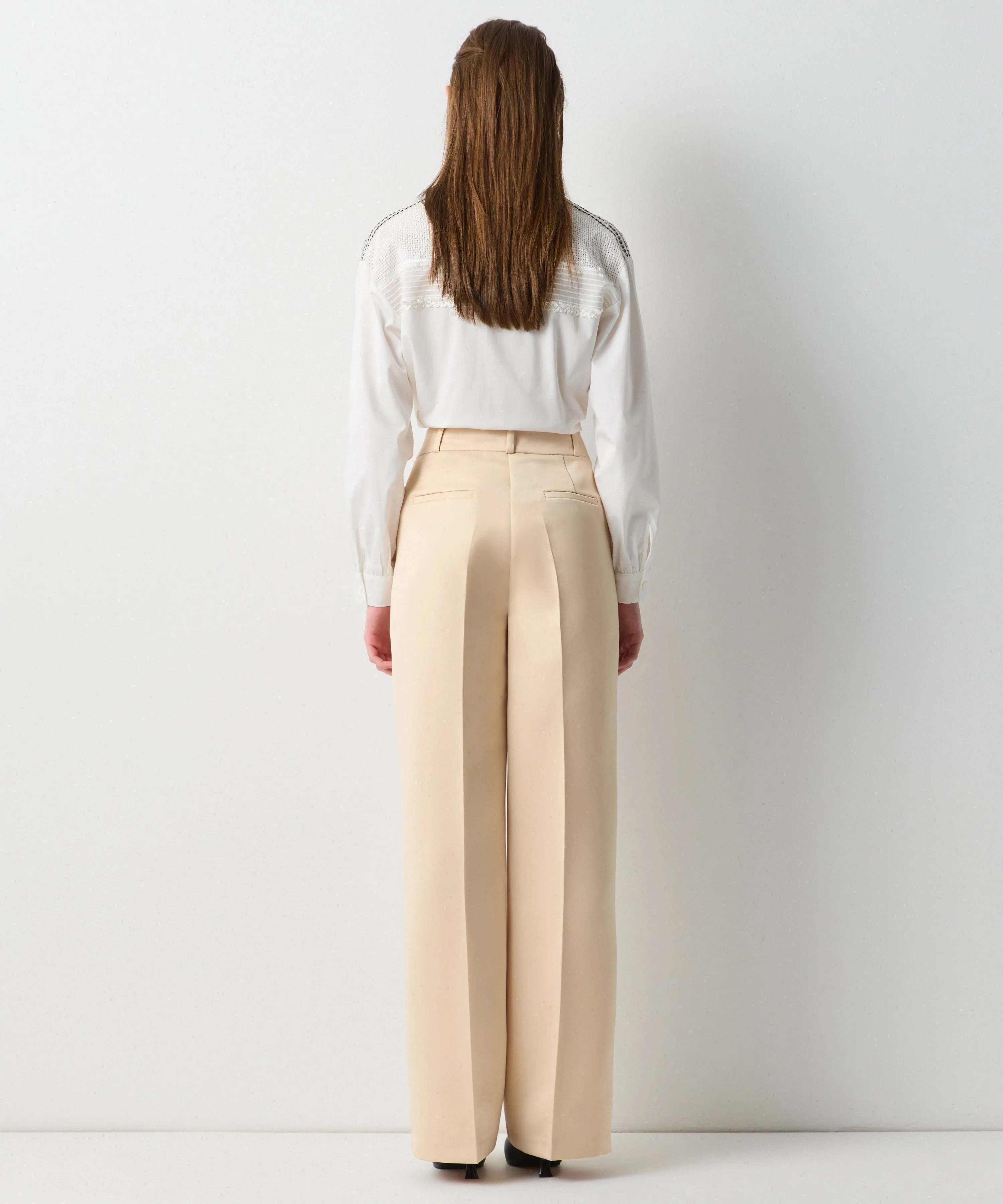 Ipekyol Wide Leg Fit Trousers Natural