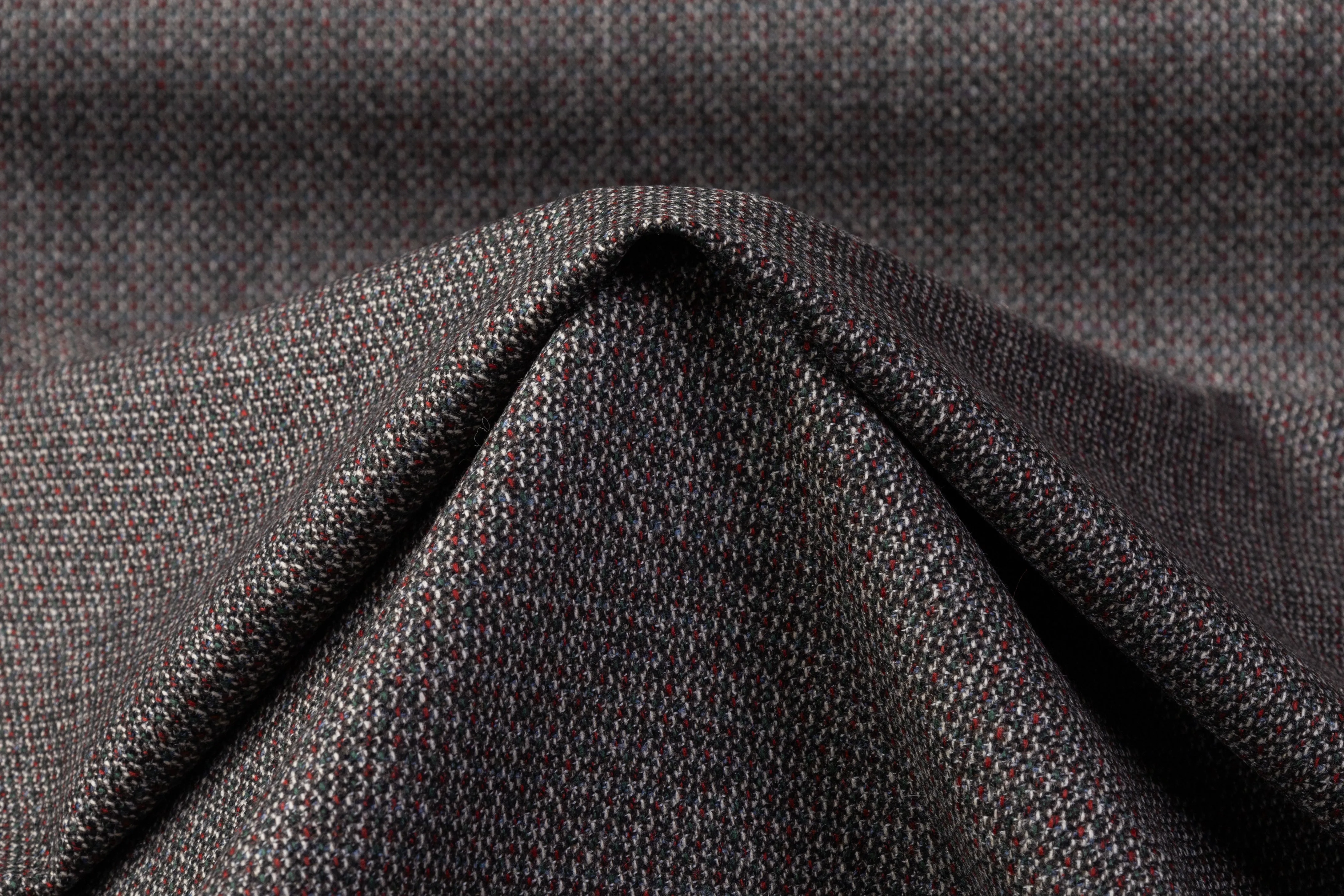 Italian Wool Cashmere Tweed Suiting - Multicolor