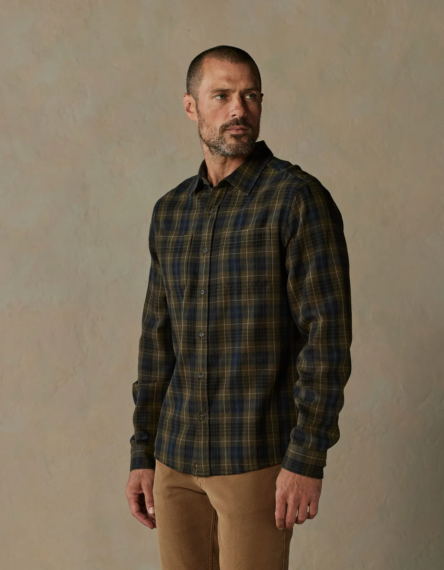 Jackson Lightweight Flannel in Cypress Plaid