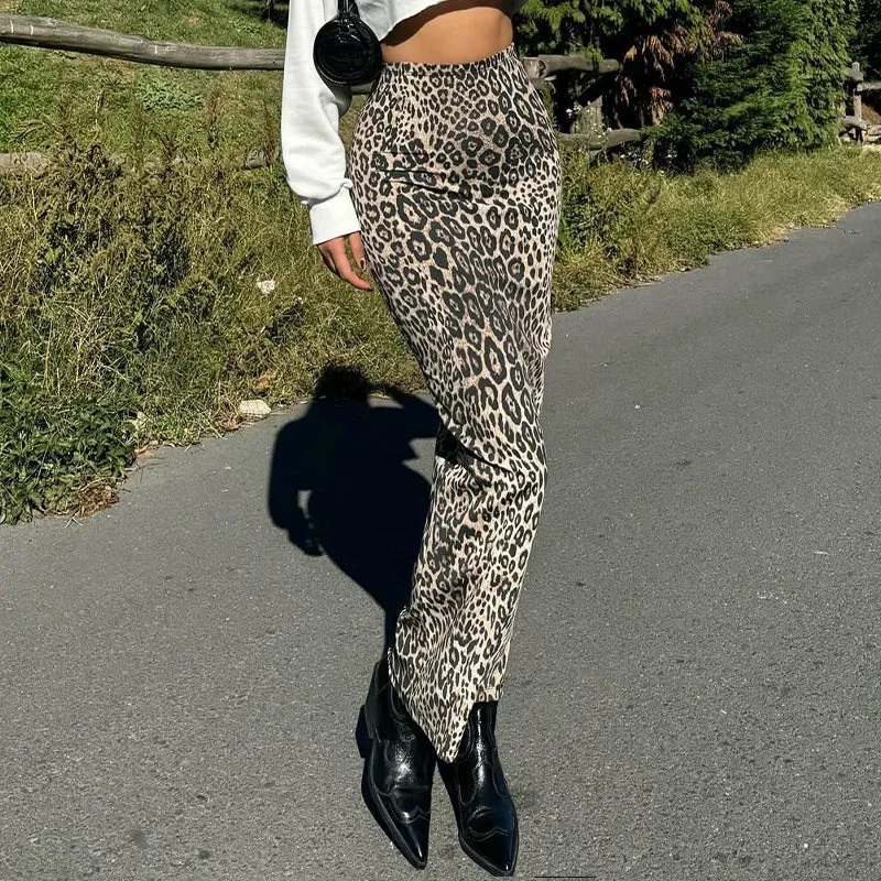 Lane Leopard Print Maxi Skirt