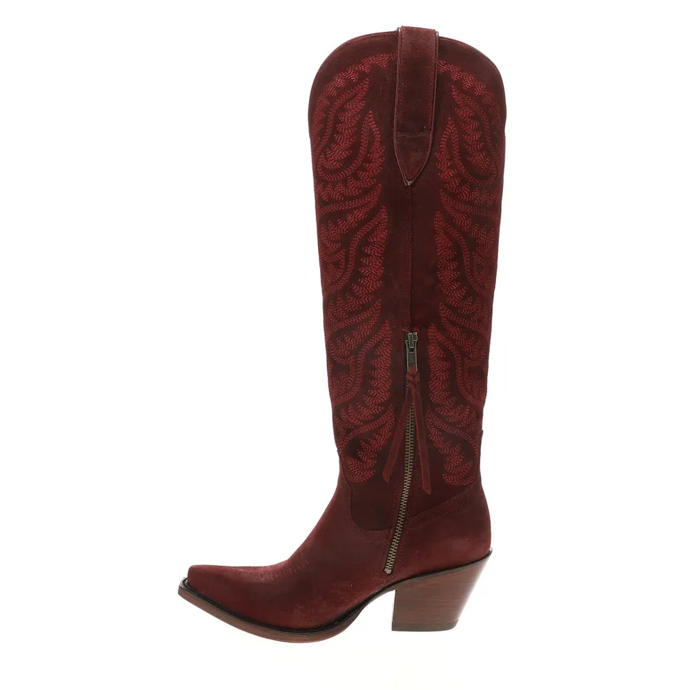 Laramie StretchFit Embroidered Snip Toe Cowboy Boots