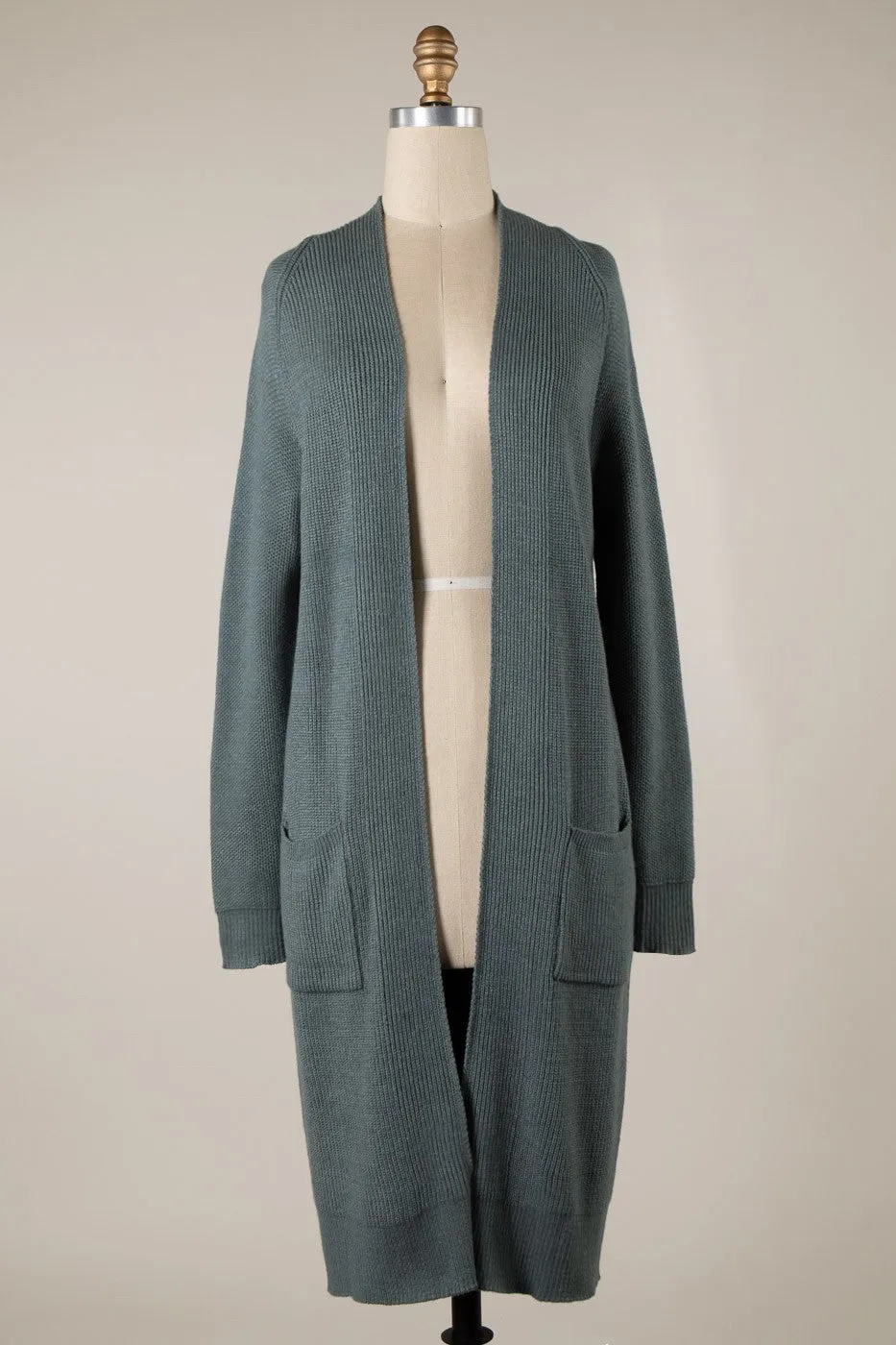 Long Lightweight Knit Cardigan