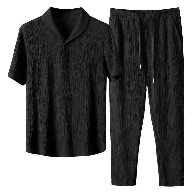 Men T-Shirts Pants Suit