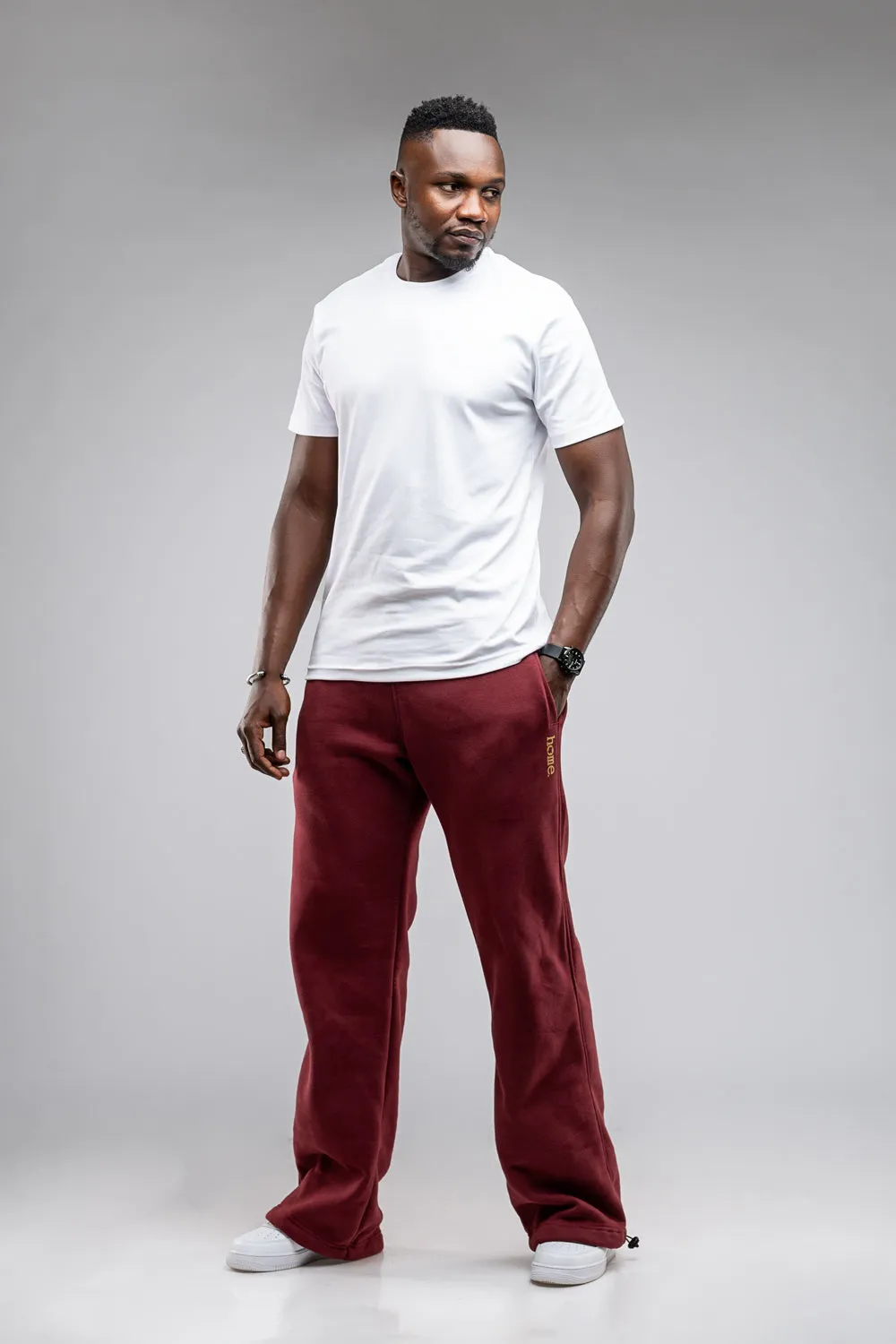 Mens Cozy Pants - Maroon