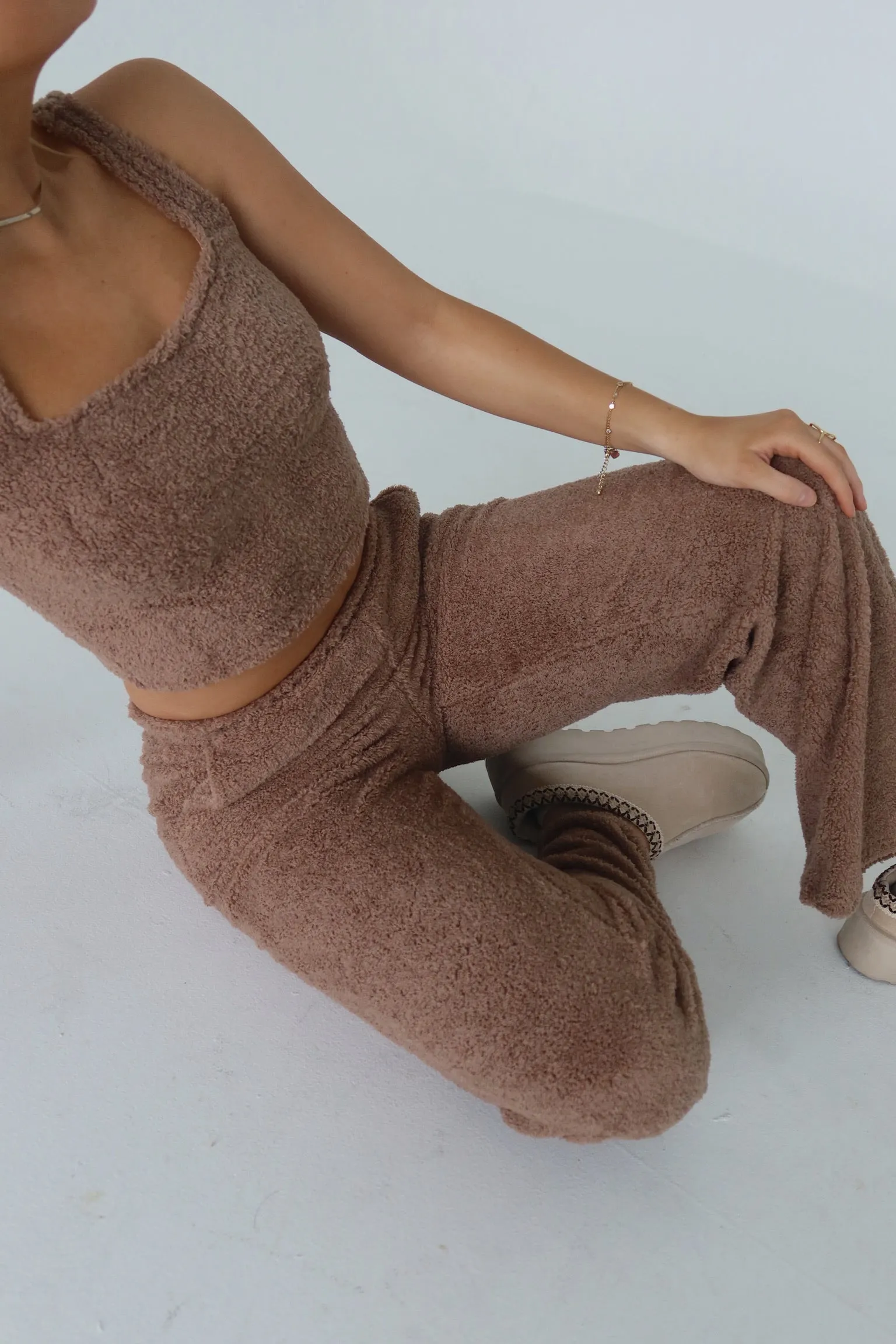 Mocha Cozy Cropped Tank