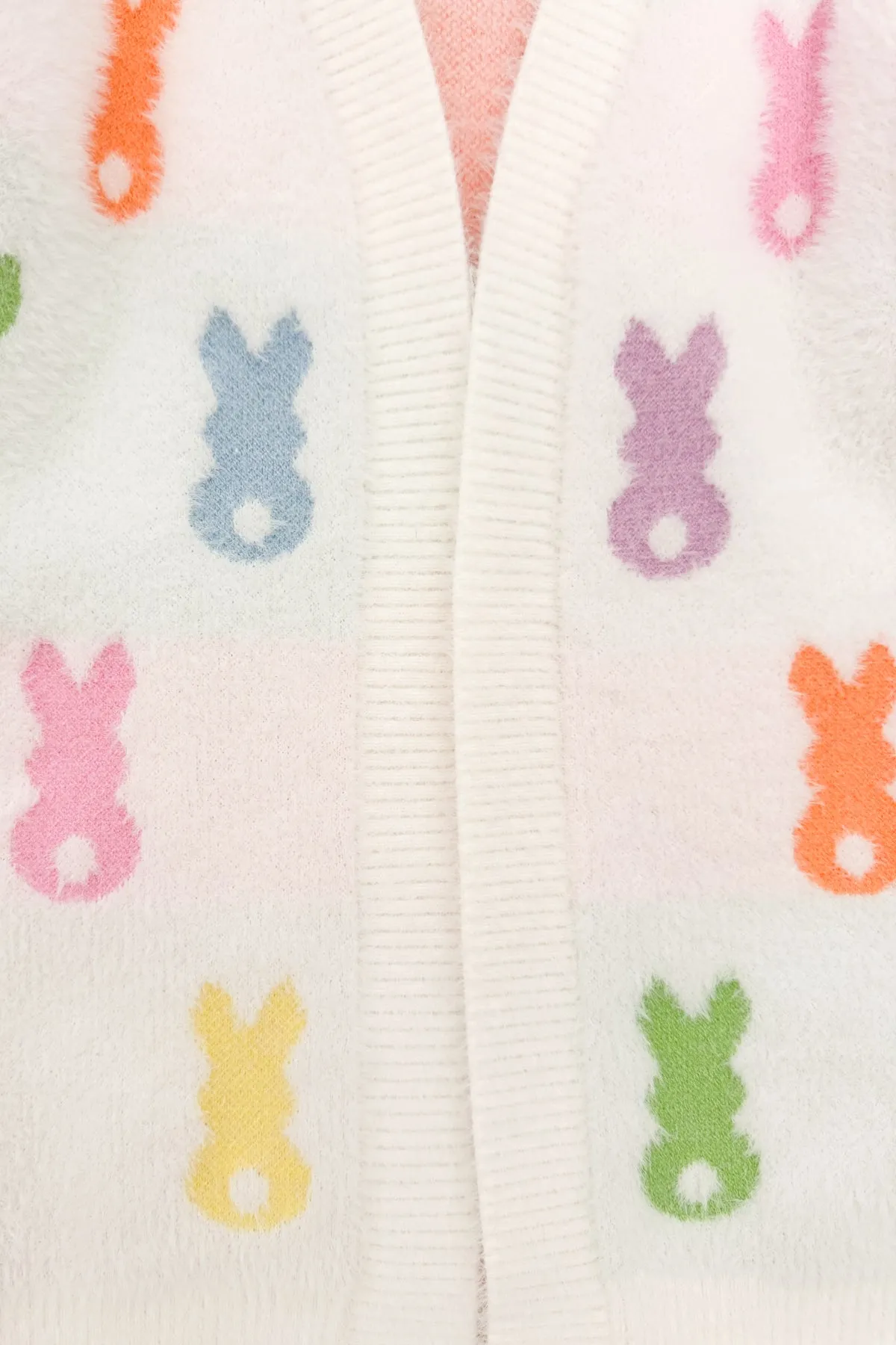 Mom & Me - Cozy Pastel Bunny Cardigan