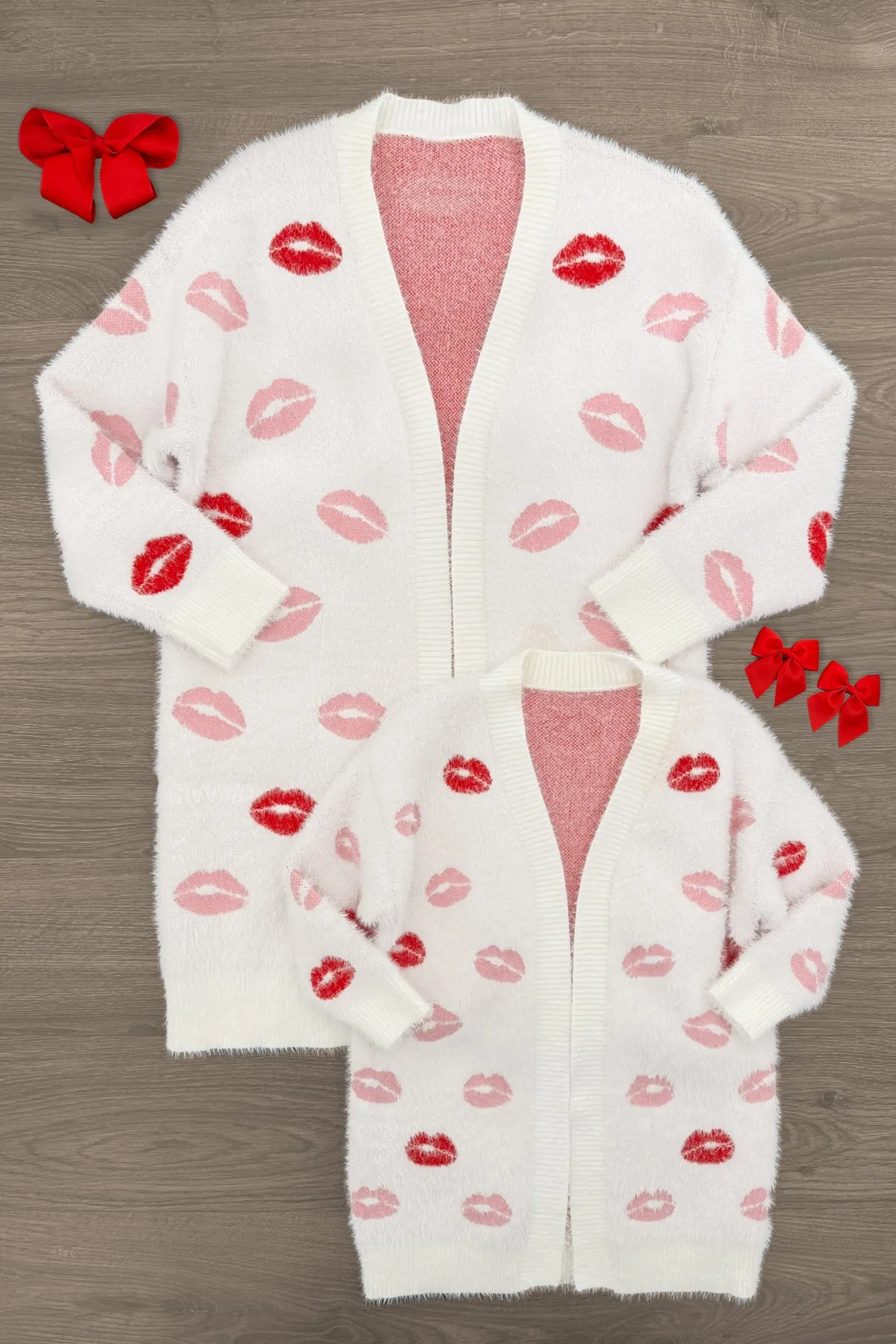 Mom & Me - Lipstick Kiss Cardigan