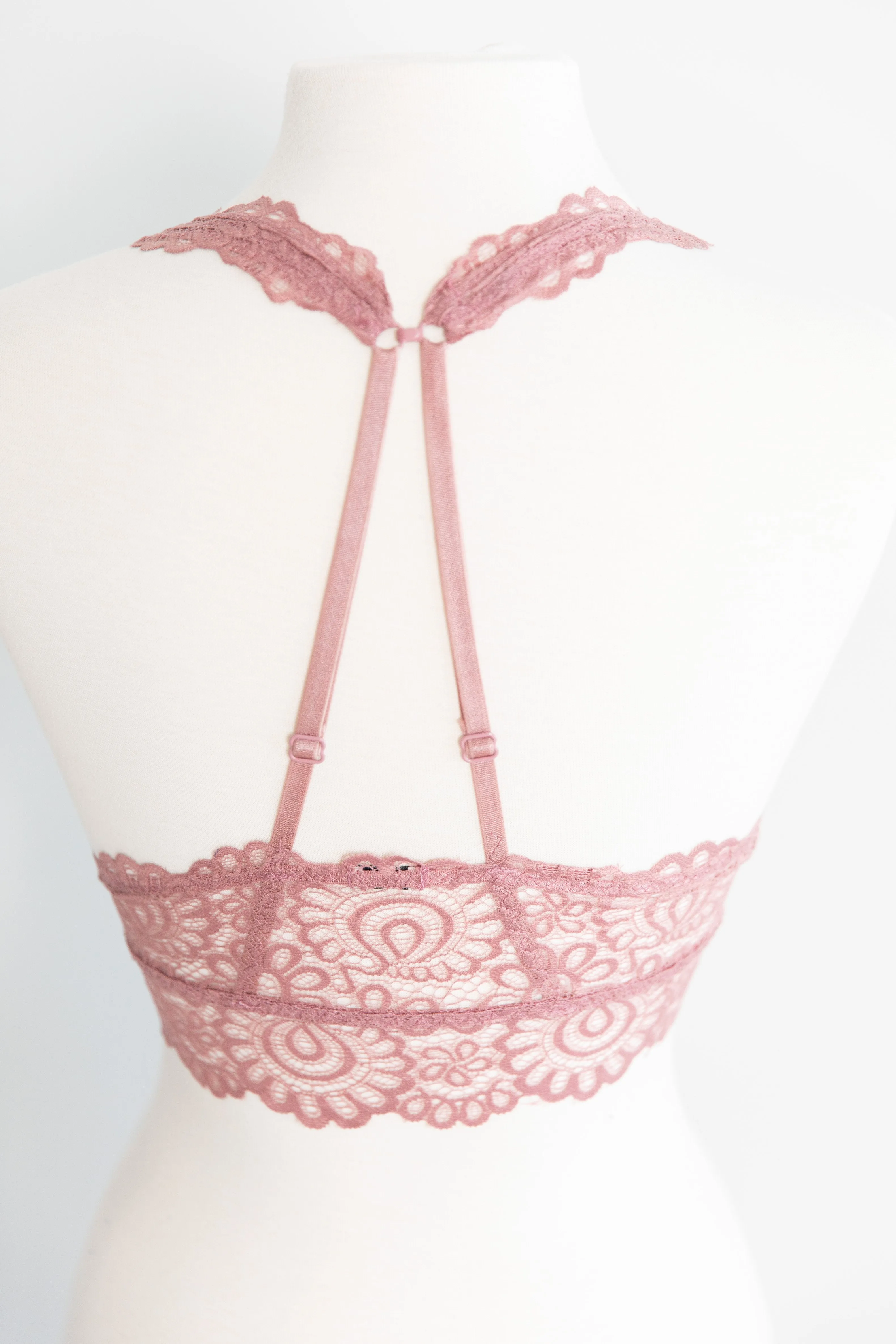 Perfect Opportunities Ash Rose Lace Bralette