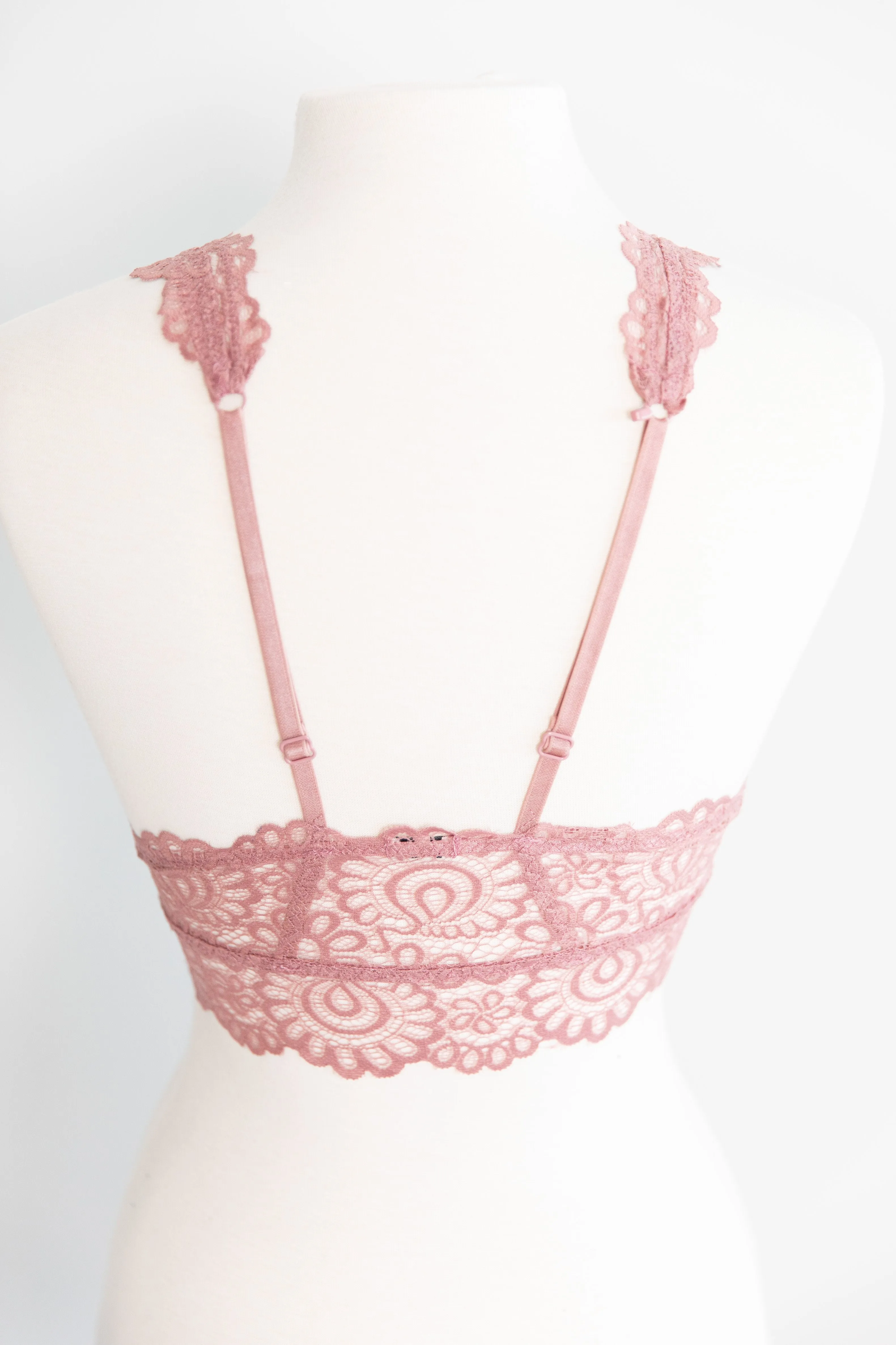 Perfect Opportunities Ash Rose Lace Bralette