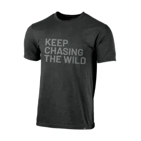 Polaris  Keep Chasing T-Shirt Tee Soft Lightweight Comfortable Dark Grey