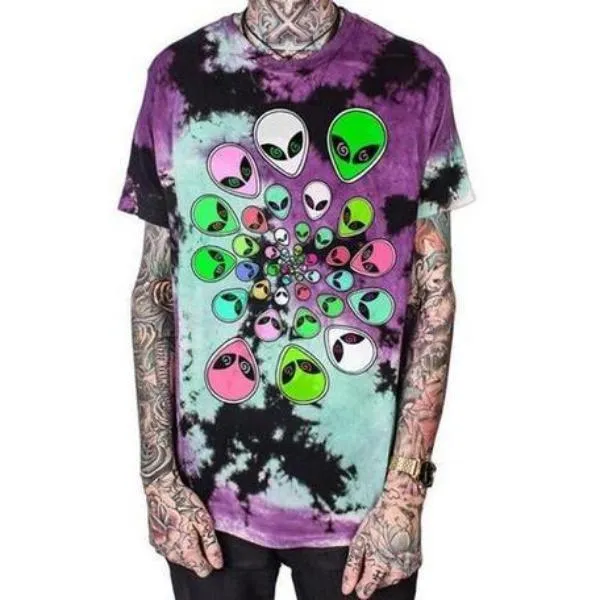 Punk Rock Skull Printed Tees v6