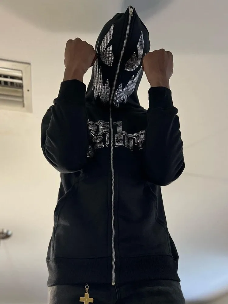 Rhinestone Skeleton Hoodies