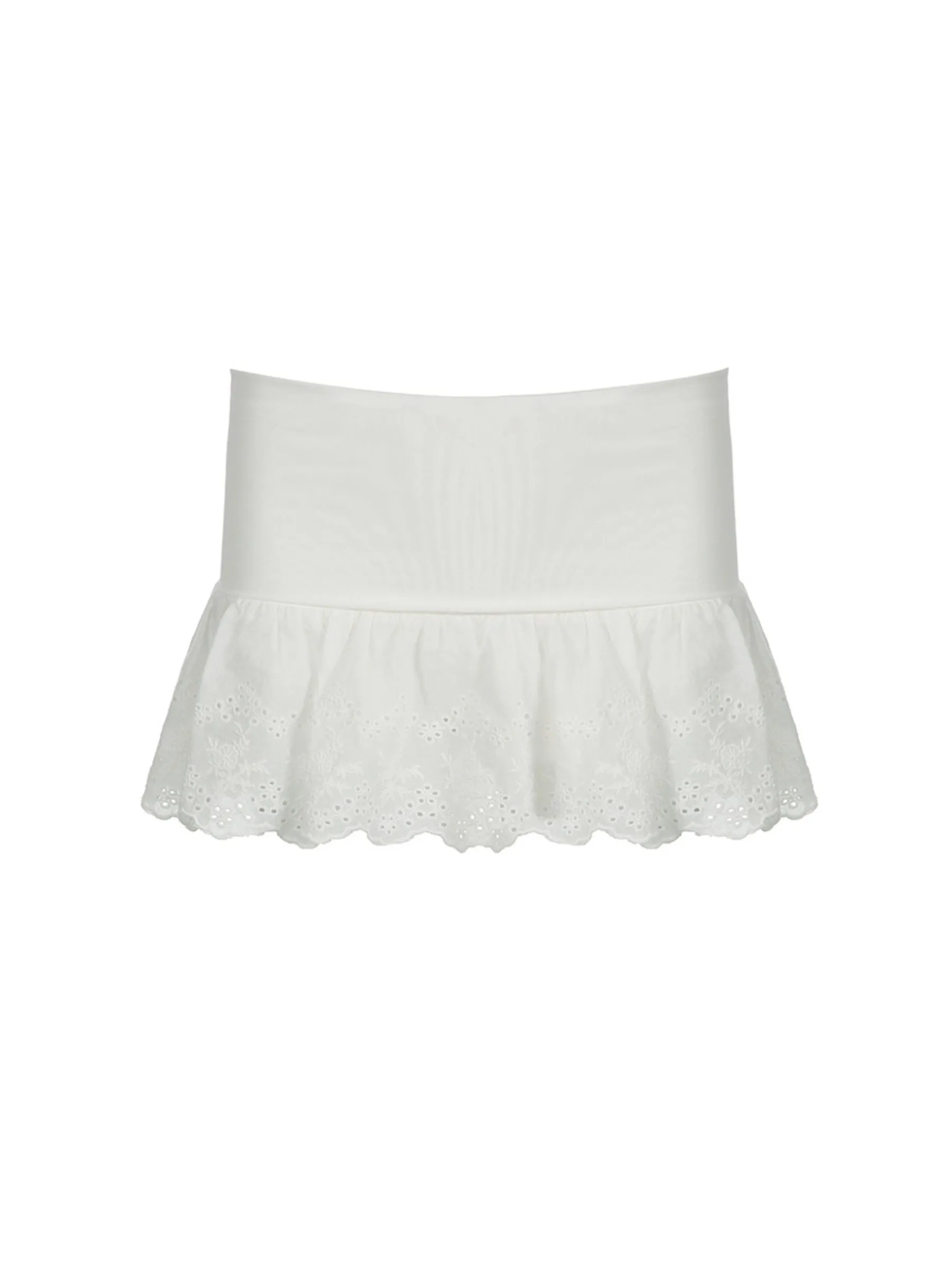 Rubi Lace Mini Shorts Skirt