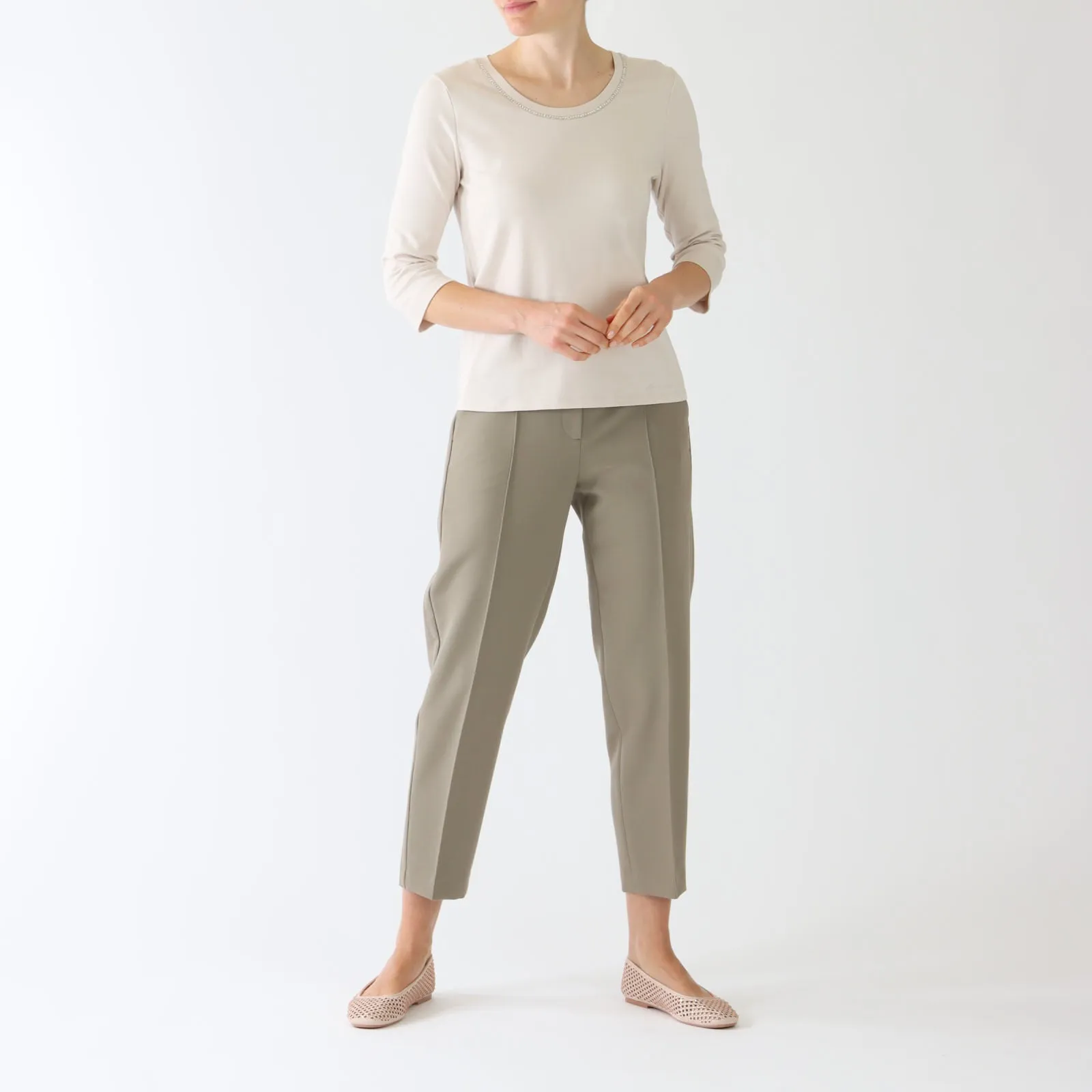 Sage Powder Fordon Crop Pants