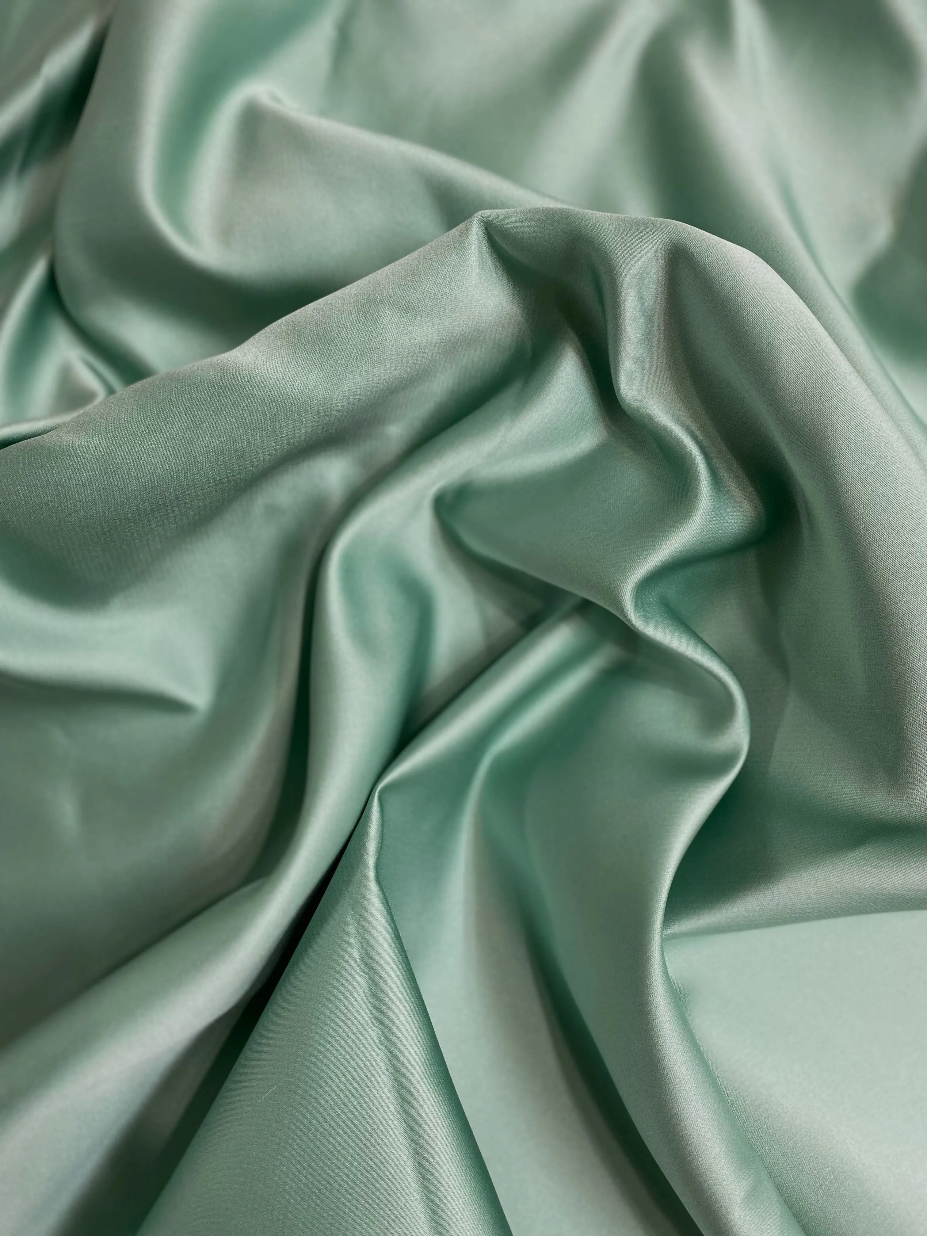 Sea Green Italian Double Face Poly Satin