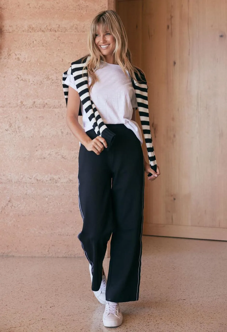 Timeless Straight Leg Ponte Pant - French Tape